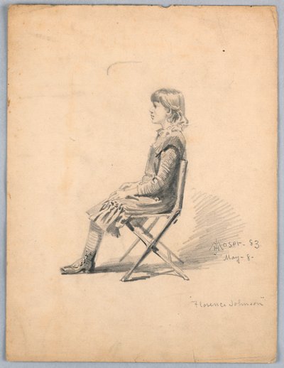 Portret Florencji Johnson autorstwa James Henry Moser