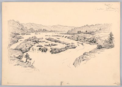 River Rapids, projekt na kolację w Waszyngtonie, 13 maja 1908 r autorstwa James Henry Moser