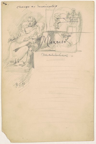 Studium dla „Marmurów” autorstwa James Henry Moser