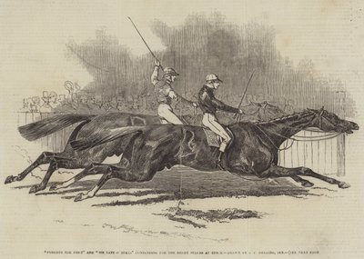 Pyrrhus Pierwszy i Sir Tatton Sykes w walce o derby w Epsom autorstwa James Herring