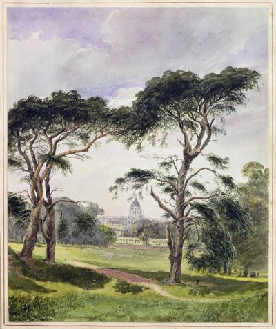Greenwich Hospital z Greenwich (akwarela na papierze) autorstwa James Holland
