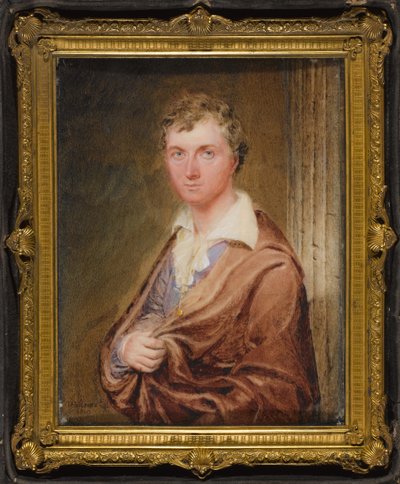 Generał Sir George Murray w cywilnym stroju, c.1819   (miniatura na kości słoniowej) autorstwa James Holmes
