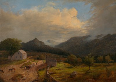 Tawerna w New Boston, Vermont, 1855. autorstwa James Hope
