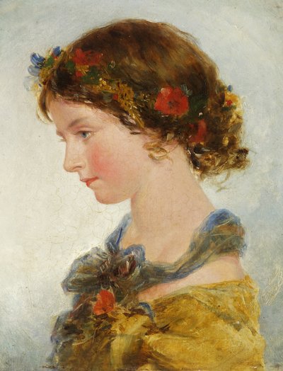Portret młodej dziewczyny autorstwa James II Fisher