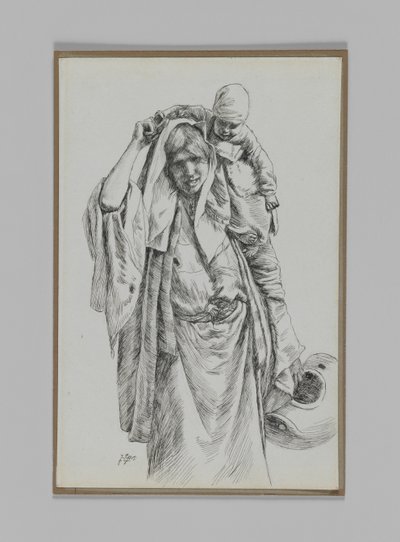 Figuralna niewiasta z Jerozolimy, ilustracja z Życia naszego Pana Jezusa Chrystusa autorstwa James Jacques Joseph Tissot