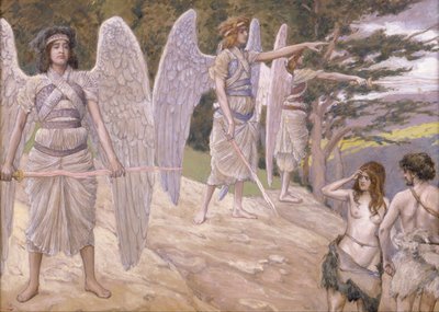 Adam i Ewa wygnani z raju, 1896-1902 autorstwa James Jacques Joseph Tissot