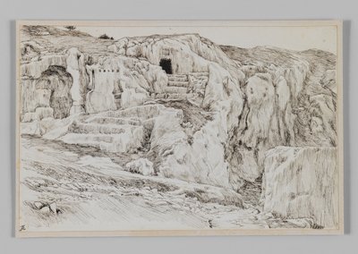 Starożytne grobowce, Dolina Hinnoma, ilustracja z Życia naszego Pana Jezusa Chrystusa autorstwa James Jacques Joseph Tissot