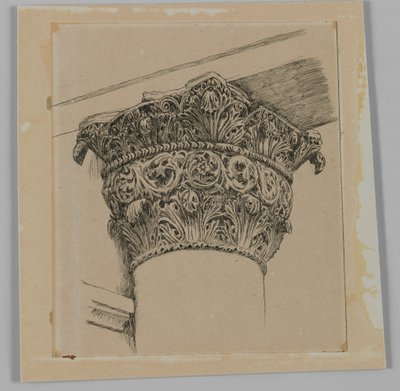 Kapitał z Meczetu El-Aksa, ilustracja z Życia naszego Pana Jezusa Chrystusa (tusz na papierze) autorstwa James Jacques Joseph Tissot