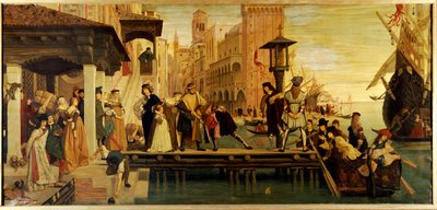 Wyjazd dziecka marnotrawnego z Wenecji, 1863 autorstwa James Jacques Joseph Tissot