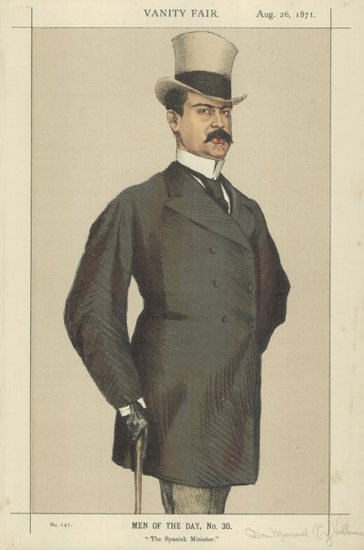 Don Manuel Rances y Villanueva (kolor lito) autorstwa James Jacques Joseph Tissot