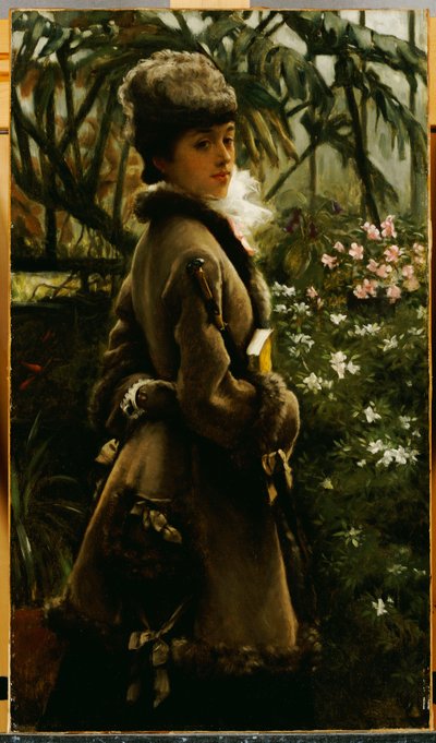 W szklarni, ok. 1867-69 autorstwa James Jacques Joseph Tissot