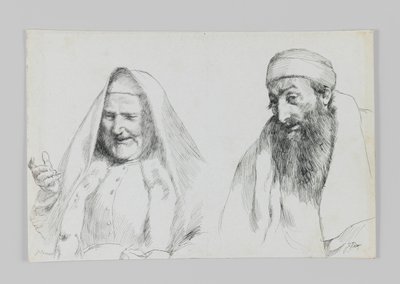 Żyd i Żydówka, ilustracja z Życia naszego Pana Jezusa Chrystusa autorstwa James Jacques Joseph Tissot