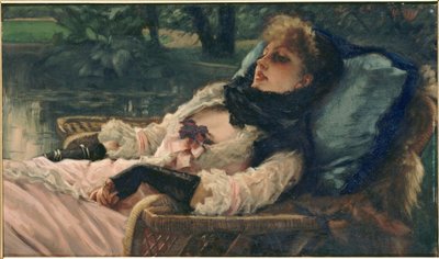 La Rêveuse Marzyciel, czyli letni wieczór, ok. godz. 1876. autorstwa James Jacques Joseph Tissot