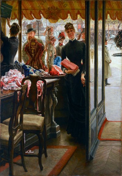 „Dziewczyna ze sklepu” Obraz Jacquesa Josepha (Jacques-Joseph) Tissot powiedział James Tissot (1836-1902) autorstwa James Jacques Joseph Tissot