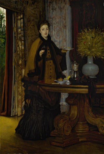 Podwieczorek Le Goúter, 1869. autorstwa James Jacques Joseph Tissot