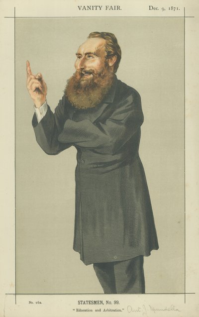 Pan Anthony John Mundella (kolor lito) autorstwa James Jacques Joseph Tissot