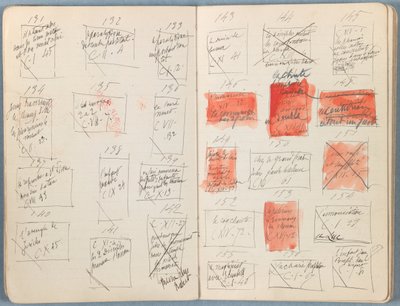 Strony z albumu Szkice do życia naszego Pana Jezusa Chrystusa, koniec lat 80. XIX wieku (grafit i pranie na papierze) autorstwa James Jacques Joseph Tissot