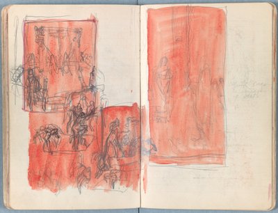 Strony z albumu Szkice do życia naszego Pana Jezusa Chrystusa, koniec lat 80. XIX wieku (grafit i pranie na papierze) autorstwa James Jacques Joseph Tissot