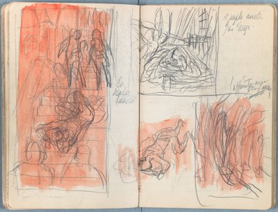 Strony z albumu Szkice do życia naszego Pana Jezusa Chrystusa, koniec lat 80. XIX wieku (grafit i pranie na papierze) autorstwa James Jacques Joseph Tissot