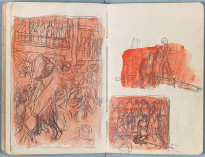 Strony z albumu Szkice do życia naszego Pana Jezusa Chrystusa, koniec lat 80. XIX wieku (grafit i pranie na papierze) autorstwa James Jacques Joseph Tissot