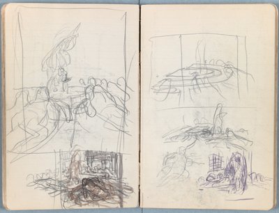 Strony z albumu Szkice do życia naszego Pana Jezusa Chrystusa, koniec lat 80. XIX wieku (grafit i pranie na papierze) autorstwa James Jacques Joseph Tissot