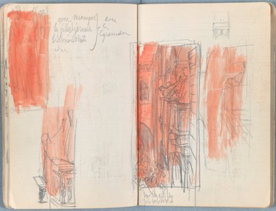 Strony z albumu Szkice do życia naszego Pana Jezusa Chrystusa, koniec lat 80. XIX wieku (grafit i pranie na papierze) autorstwa James Jacques Joseph Tissot
