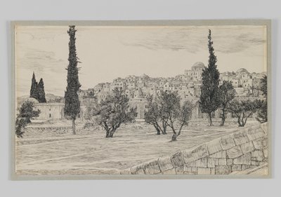 Miejsce dworu pogan, Haram, ilustracja z Życia naszego Pana Jezusa Chrystusa (tusz na papierze) autorstwa James Jacques Joseph Tissot
