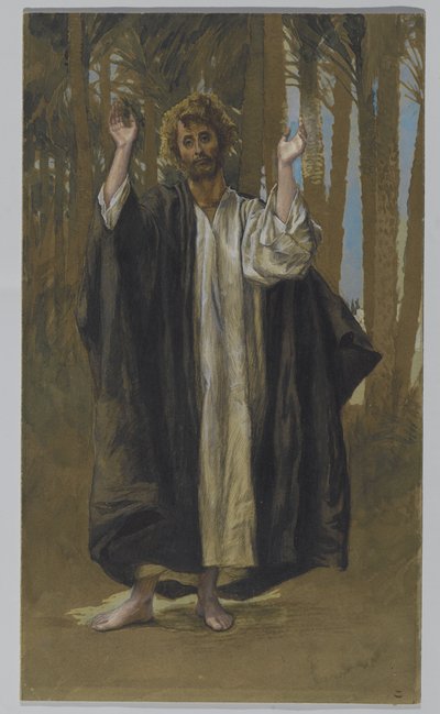 Św. Szymon, ilustracja z Życia Pana naszego Jezusa Chrystusa (wc nad grafitem na papierze) autorstwa James Jacques Joseph Tissot