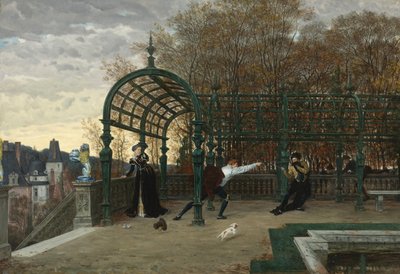 "Próba uprowadzenia" Obraz Jamesa Jacquesa Josepha Tissota (1836-1902) 1865 Ze zbiorów prywatnych autorstwa James Jacques Joseph Tissot