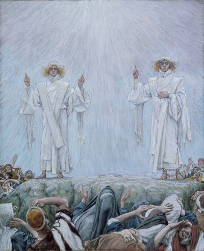 Wniebowstąpienie, ilustracja do Życia Chrystusa, ok. 1884-96 (toaleta i gwasz na tekturze) autorstwa James Jacques Joseph Tissot