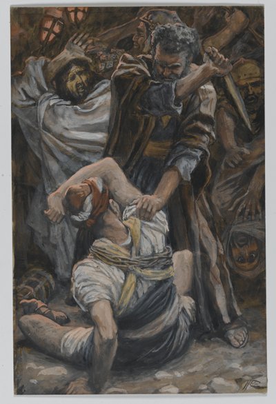 Ucho Malchusa, ilustracja z „Życia Pana naszego Jezusa Chrystusa” autorstwa James Jacques Joseph Tissot