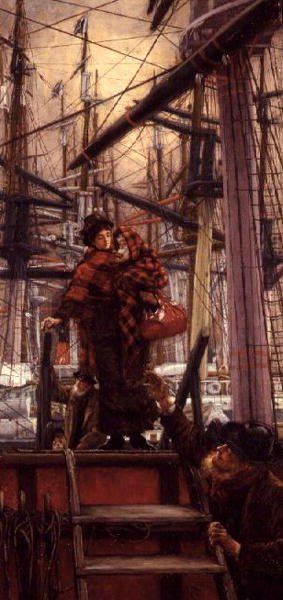 Emigranci, czyli pomocna dłoń autorstwa James Jacques Joseph Tissot