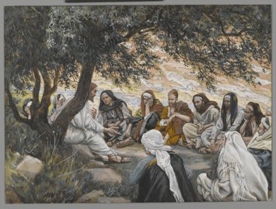 Napomnienie do Apostołów, ilustracja z Życia Pana naszego Jezusa Chrystusa (wc nad grafitem na papierze) autorstwa James Jacques Joseph Tissot