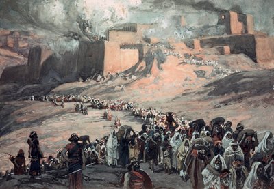 Lot więźniów (na pokładzie gwasz) autorstwa James Jacques Joseph Tissot