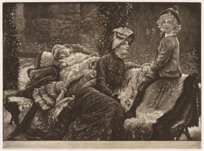 Ławka ogrodowa autorstwa James Jacques Joseph Tissot