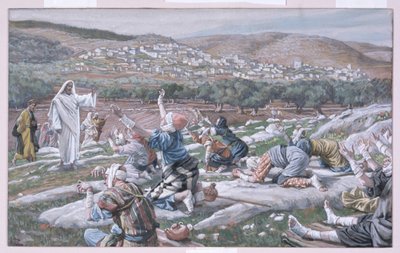 Uzdrowienie trędowatych, ilustracja do Życia Chrystusa, ok. 1886-94 (toaleta i gwasz na tekturze) autorstwa James Jacques Joseph Tissot