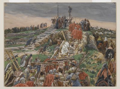 Procesja pod Kalwarią, ilustracja z Życia Pana naszego Jezusa Chrystusa, 1886-94 (wc nad grafitem na papierze) autorstwa James Jacques Joseph Tissot
