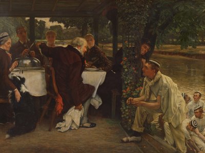 Syn marnotrawny we współczesnym życiu: utuczone cielę, 1880 autorstwa James Jacques Joseph Tissot