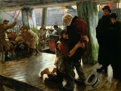 Syn marnotrawny we współczesnym życiu: powrót, ok. 1882 (szkic przygotowawczy do 33767) autorstwa James Jacques Joseph Tissot