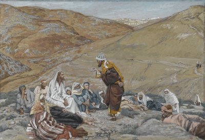 Pisarz kusił Jezusa, ilustracja z Życia Pana naszego Jezusa Chrystusa, 1886-94 (wc nad grafitem na papierze) autorstwa James Jacques Joseph Tissot