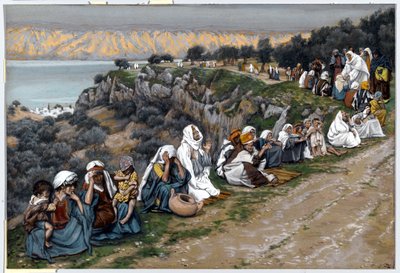 Chory czekający na przejście Jezusa, ilustracja do życia Chrystusa, ok. 1884-96 (toaleta i gwasz na tekturze) autorstwa James Jacques Joseph Tissot
