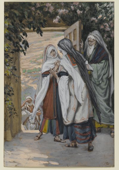 Nawiedzenie, ilustracja do Życia Chrystusa, ok. 1886-94 (wc na papierze) autorstwa James Jacques Joseph Tissot