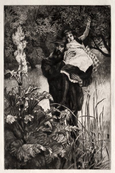 Wdowiec (akwaforta i suchoryt) autorstwa James Jacques Joseph Tissot