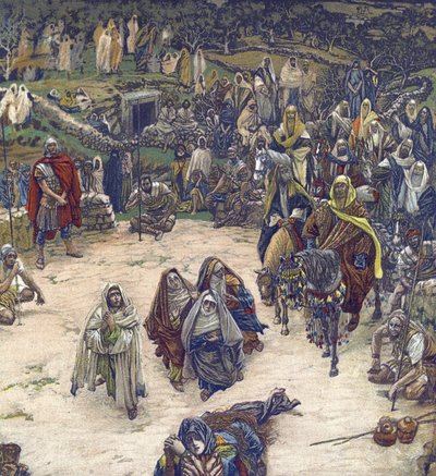 Co nasz Pan zobaczył na krzyżu - Co nasz Zbawiciel zobaczył na krzyżu - z książki „Życie naszego Pana Jezusa Chrystusa” - 1899, James Tissot - Życie naszego Pana Jezusa Chrystusa, Jacques Joseph (Jacques Joseph) Tissot to znaczy James Tissot (1836-1902) autorstwa James Jacques Joseph Tissot