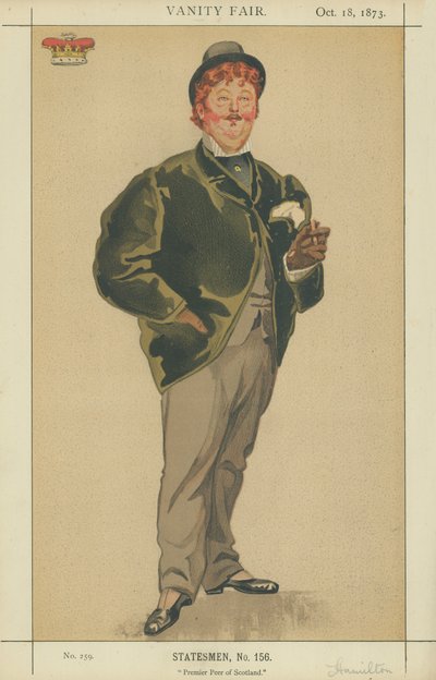 William Alexander Louis Stephen Hamilton-Douglas, książę Hamilton autorstwa James Jacques Joseph Tissot