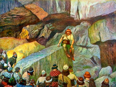 Samson w jaskiniach Etam autorstwa Tissota - Biblia autorstwa James Jacques Joseph after Tissot