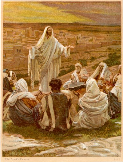 Modlitwa Pańska - Św. Łukasz, rozdział 11 - Biblia autorstwa James Jacques Joseph after Tissot