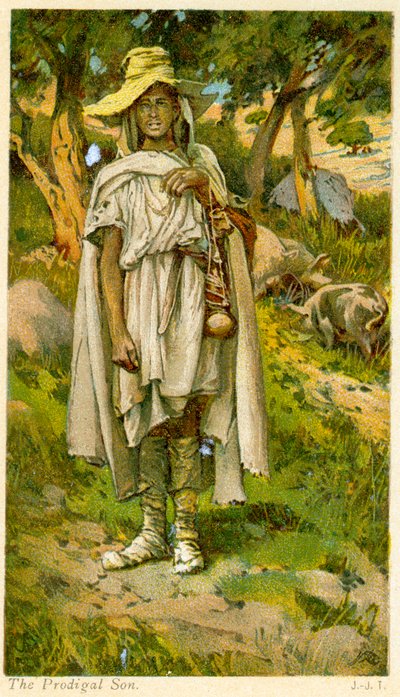Syn marnotrawny - Biblia autorstwa James Jacques Joseph after Tissot