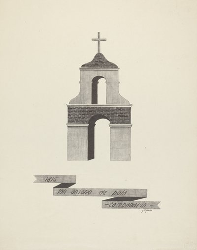 San Antonio de Pala – dzwonnica autorstwa James Jones