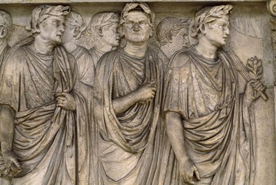 Ara Pacis Augustae, wolnostojący ołtarz grupy wdów, sędziów, kapłanów... autorstwa James L Stanfield